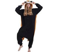 DarkCom Unisex Adulto Cosplay Mapache Animal Onesie Kigurumi Disfraces One Piece Pijamas Carnaval Ropa de Dormir XL
