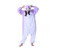 DarkCom Unisex Adulto Cosplay Rape Púrpura Animal Onesie Kigurumi Disfraces One Piece Pijamas Carnaval Ropa de Dormir M