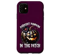 Darkest Pumpkin In The Patch For Goth Mom Floral Halloween Carcasa para iPhone 11