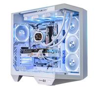 darkFlash - Carcasa para PC ATX de torre completa, placa base enchufable, 1 ventilador, doble cámara, vidrio panorámico, hasta 2 radiadores de 360 mm, compatible con RTX 40 (DY470) (1 ventiladores PWM