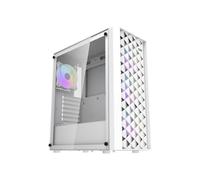 DARKFLASH - DF-DK351CL6-WH - DK351 - Caja de PC sin fuente de alimentación - Torre media - Formato ATX - Blanco