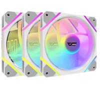 Kit 3 Ventiladores Auxiliar Dm-12 120 Pro A-rgb Blanco Darkflash