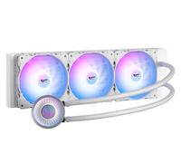 darkFlash DNA360A AIO - Enfriador líquido para procesador, bomba de alto rendimiento, ARGB Sync, ventiladores PWM, con logotipo darkFlash personalizable, compatible con Intel 1700/1200/115X, AMD AM4