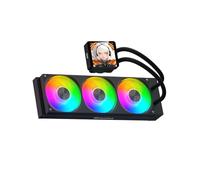 darkFlash DV360S MAX - Enfriador líquido todo en uno para CPU, pantalla LCD de 10 cm con resolución de 480 x 480, ventilador ARGB PWM de un solo marco, radiador de PC, CPU AIO Cooler de 360 mm Intel