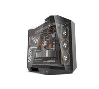 Darkflash dy470 caja pc gaming atx con 4 ventiladores argb pwm, 330 gr