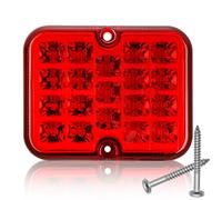 DARKGUARD 1 x LED Luz Antiniebla Trasera 12V 24V Roja Pilotos Luces Traseras Antiniebla Posterior para Remolque Coche Caravana Camión Impermeable Homologation ECE