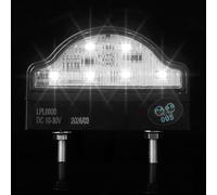 DARKGUARD 1 x Luz de Matrícula LED de Remolque 12V/24V Homologada E4 IP67 Impermeable Luces de Matrícula LED Blanca Piloto Trasero Remolque de Número Placa para Coche Camión Caravana Tractor