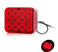 DARKGUARD 1xLuz Antiniebla Trasera Roja 12Leds 12v Homologation Impermeable para Remolques Luz Antiniebla,Luces Antiniebla,Pilotos Luces Traseras Led Remolque Coches Vehículo Camión Caravana