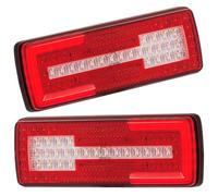 DARKGUARD 2x Luces Traseras LED para Remolque 12V/24V, Pilotos Traseros de Remolque 6 Funciones Freno Antiniebla Marcha Atrás, IP67 Impermeable Homologadas E9 para Camiones, Caravanas, Tractores