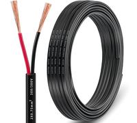 DARKGUARD Cable Remolque 2 polos 0,75mm², 20M Cable Plano para Vehículo 12V/24V, 2 núcleos Cables Eléctrico para Pilotos y Luces Remolque Caravanas LED Iluminación