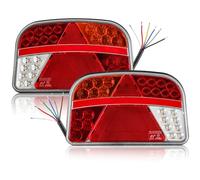 DARKGUARD Pilotos Traseros de Iluminación Luces Traseras LED para Remolque Camión Caravan 12V 24V Lámpara Trasera Impermeables 7 Funciones Luz Trasera LED Homologados ECE