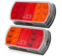 DARKGUARD Pilotos Traseros Remolque Led Faros Led para Remolque 12V 24V Pilotos Traseros para Camion Tractor Autocaravana Moto Luz Marcha Atrás de Antinieblas ECE IP67 Homologados