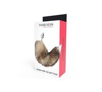 Darkness Anal Darkness Plug Anal Plata con Cola 150 g