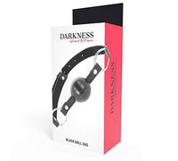 Darkness! Mordaza con bola - negra ajustable 150 g - Accesorio BDSM