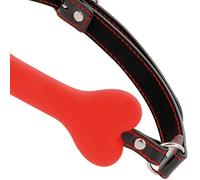 Darkness! Mordaza BDSM Silicona Hueso Rojo 150 g