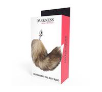 Darkness! Plug anal Cola de zorro 230x115x60 mm 150 g Plata