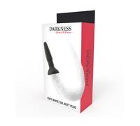 Darkness Plug Anal Silicona Con Cola Blanca