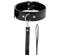 Darkness Collar De Postura Con Cadena Leather