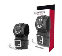 Darkness! Esposas BDSM Dark Ness Leather cuero vegano negro 150 g