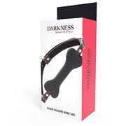 Darkness! Mordaza BDSM de silicona Hueso Negra del color de la noche 100 g
