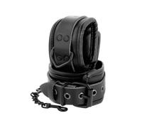 DARKNESS - ESPOSAS AJUSTABLES MANOS LEATHER NEGRO