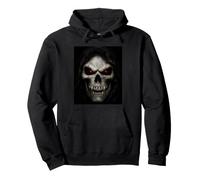 Darkness Knows My Name Hooded Skull Quote Gothic Horror Sudadera con Capucha