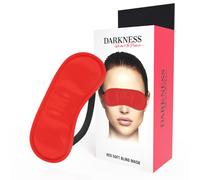 DARKNESS Máscara Antifaz Rojo Recto - Comodidad Ajustable Para Sueño y Misterio