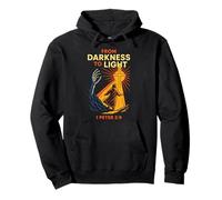 Darkness To Light Christian Gothic 1 Pedro 2:9 Versículo de la Biblia Sudadera con Capucha
