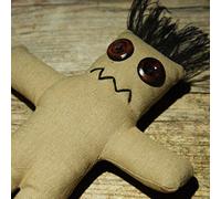 Darko Doll Raw - Muñeca Voodoo con broche e instrucciones rituales, guía vudú