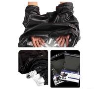Darkroom - Bolsa cambiador de película con diseño de doble capa a prueba de luz para películas de 35 mm y 120, interior grande para un fácil manejo y desarrollo de películas (negro L)
