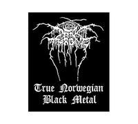 Darkthrone - Parche Diseño Estándar Black Metal (Talla Única) (Negro, Blanco)