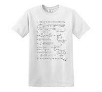 Darkwear Camiseta con texto en inglés "The Answer to Life and Everything", regalo divertido para el día del padre, Camiseta Blanca De Impresión Negro, 3XL