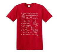 Darkwear Camiseta con texto en inglés "The Answer to Life and Everything", regalo divertido para el día del padre, Camiseta roja con estampado blanco, L