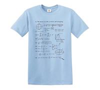 Darkwear Camiseta con texto en inglés "The Answer to Life and Everything", regalo divertido para el día del padre, Camiseta azul cielo con estampado negro, L