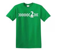 Darkwear Camiseta de 2 tonos de SKA Records The Specials Retro Music Camiseta Northern Soul Reggae, Camiseta verde irlandesa con estampado blanco, 3XL