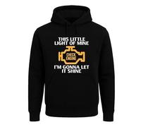 Darkwear Check Engine Light Racer Drift Party - Sudadera con capucha para hombre, Negro, L