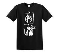 Darkwear Motocicleta y amante de la diversión | Camisetas de broma | Novedad | Bike Rider | Camisetas divertidas, Banksy Anarchy Rat, L