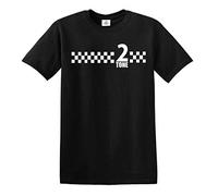 Darkwear Playera de 2 tonos SKA Records The Specials Retro Music Camiseta del Northern Soul Reggae Negro Camiseta negra con estampado blanco 60