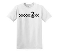 Darkwear Playera de 2 tonos SKA Records The Specials Retro Music Camiseta del Northern Soul Reggae Negro Camiseta Blanca De Impresión Negro 50