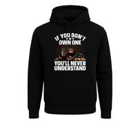Darkwear Sudadera con capucha divertida para hombre con texto en inglés "If You Don't Own One You'll Never Party", Negro, XL