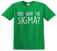 Darkwear Young Boy Bro What The Sigma Print - Camiseta para niños, Camiseta verde irlandesa con estampado blanco, 7-8 años