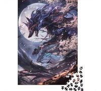 DarkWolf Rompecabezas para Adultos FantasyCreature 1000 Piezas de Papel Reciclado para Adultos Educativo y Desafiante 70x50cm/1000pcs
