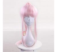 DARLING en el FRANXX 02 Zero Two Long Ponytail Peluca Cosplay CÓDIGO 002 Mujeres Pelo sintético resistente al calor Pelucas rosadas MZ-1264