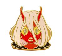Darling In The Franxx Code: 002 Nine Iota Zero Two - Insignia esmaltada de 1.25 pulgadas, 1.25 Inches Tall, Esmalte, Esmalte