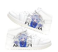 Darling in The Franxx - Tenis unisex 02/Zero Two con estampado periférico de anime, color blanco, zapatos deportivos casuales bajos, Furina De Fontaine, 38 EU