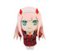 Darling in The FRANXX Zero Two Plush Doll, Anime 02 Plush Cute Girls 20 cm Plushie Figura de Peluche Decoraciones para el hogar