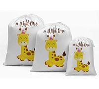 Darling Souvenir Blanca Fiesta de cumpleaños una Salvaje Suministros Bolsas Bolsas del Regalo del Favor de 15 Piezas