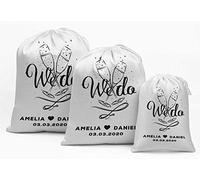 Darling Souvenir Blanca Que Hacemos Favor de la Boda de Encargo del Partido Suministros Bolsas Bolsas del Regalo del Favor de 15 Piezas