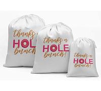 Darling Souvenir Gracias Blanca una Fiesta de cumpleaños Manojo Agujero Suministros Bolsas Bolsas del Regalo del Favor de 15 Piezas