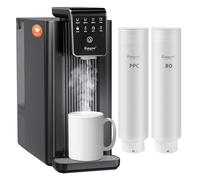 Darlingcare Osmosis Inversa Domestica dispensador de agua caliente Filtros Osmosis Inversa con 6 etapas de filtración monitor TDS en tiempo real 3:1 puro a desagüe para Cocina Oficina Hogar